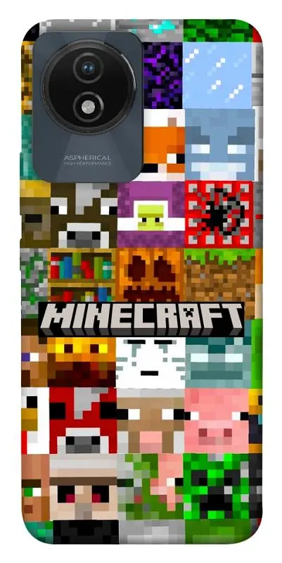Чохол Demsky Minecraft collage для Vivo Y02