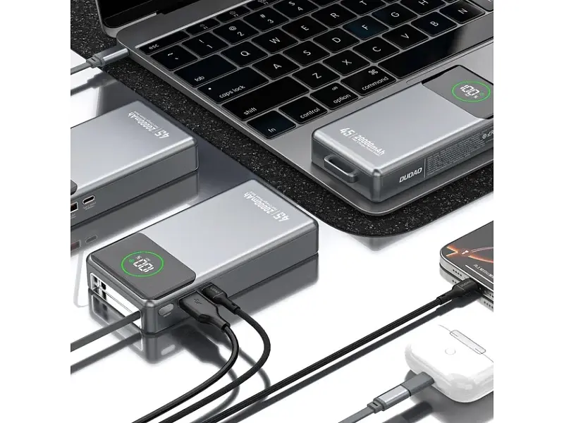 Зовнішній акумулятор (Power Bank) Dudao K31 Pro 20000 mAh 45W Gray (6977196682010) - фото 5