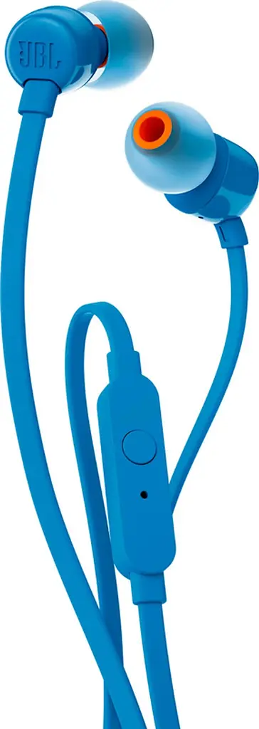 Навушники дротові - гарнітура вакуумна JBL Tune 110 Eco (JBLT110BLUE) блакитна - фото 2