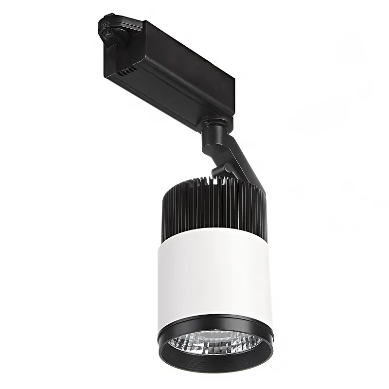 Светильник трековый поворотный LED 405/20W CW COB WH/BK Brille 32-039 - фото 6