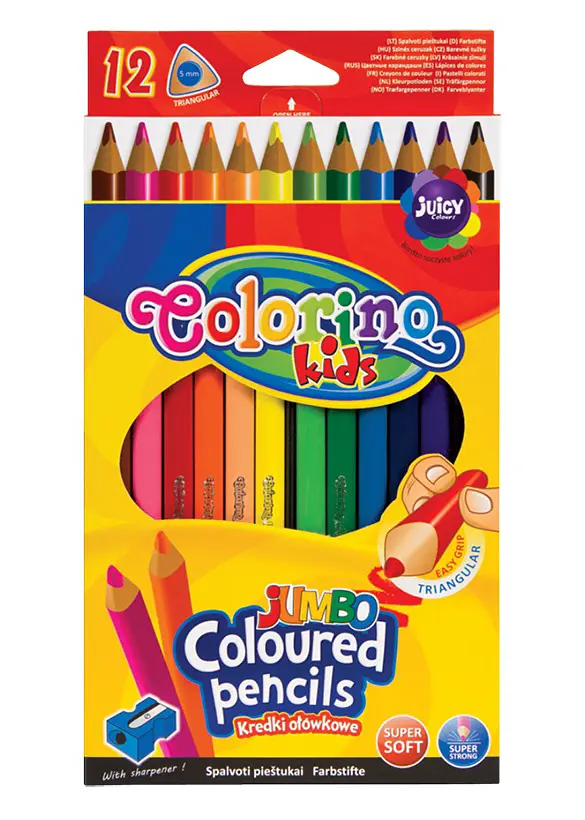 Набір олівців 12 кол. COLORINO JUMBO + точила (15530PTR/1) - фото 2