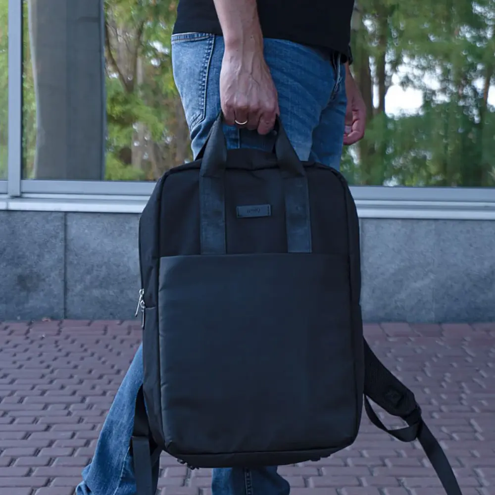 Портфель Wiwu Minimalist Backpack 15.6" black - фото 10