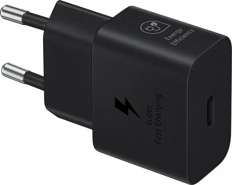 Мережевий зарядний пристрій Samsung Black, 25W + кабель USB Type-C (EP-T2510XBEGEU) - фото 4