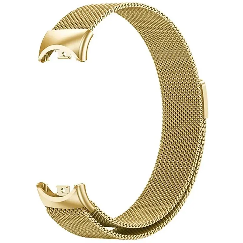Ремешок Epik Milanese Loop New Design для Xiaomi Mi Band 8/9/10 Gold - фото 2