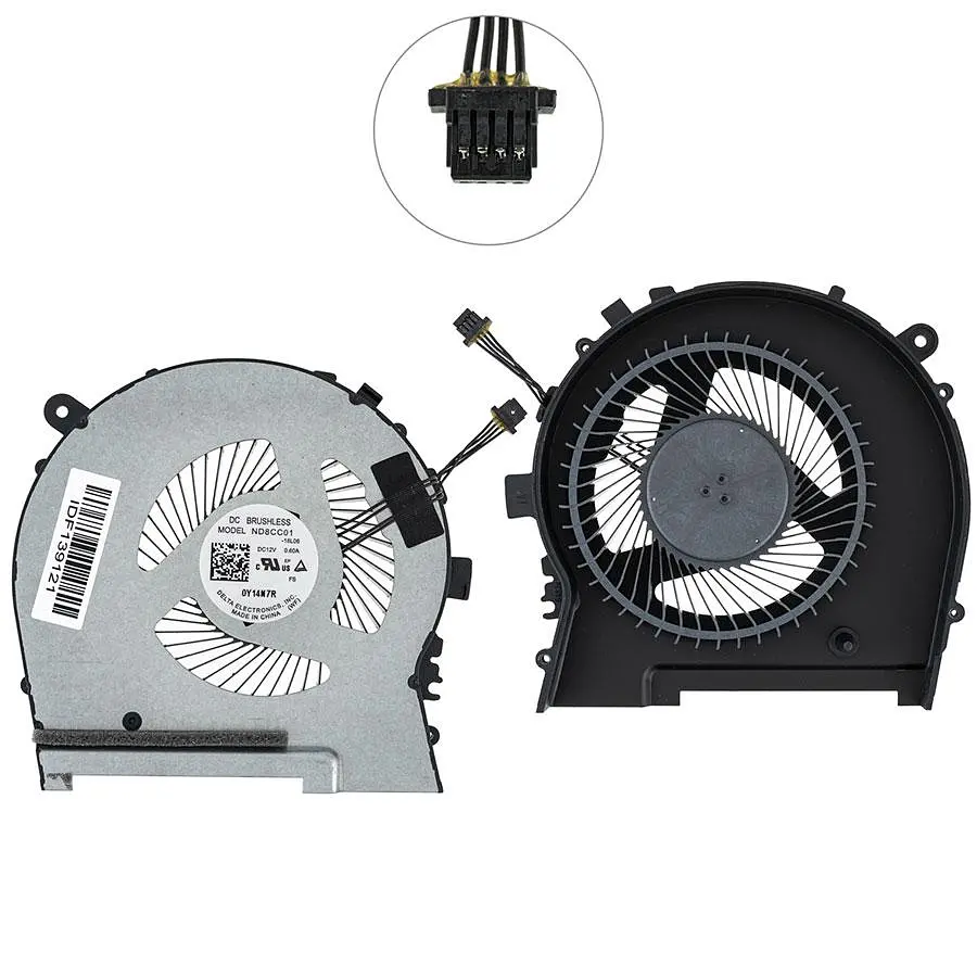 Вентилятор для ноутбука HP Omen 15-DH 15T-DH (CPU+GPU FAN) (L64445-001) (Кулер) - фото 2