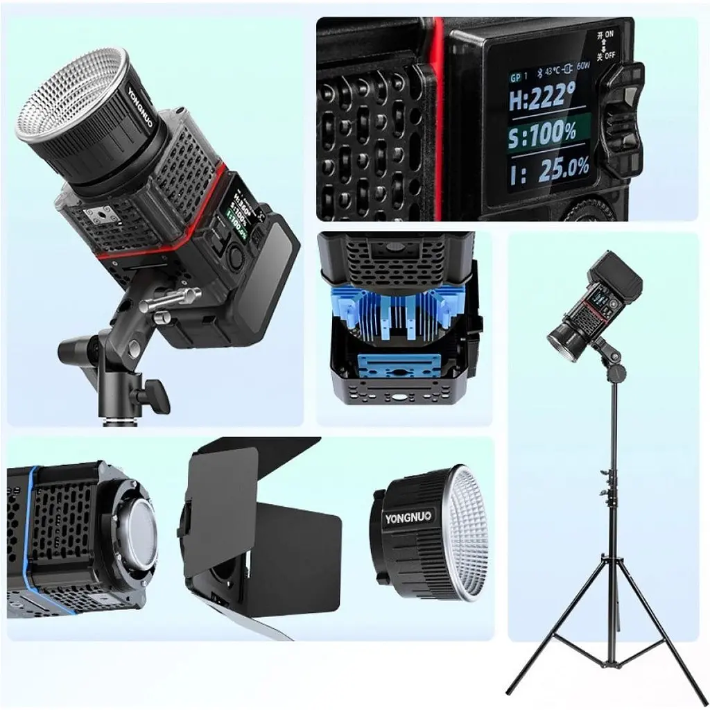 Студійне світло Yongnuo YN150 Ultra RGB150W Kit [168860] - фото 8