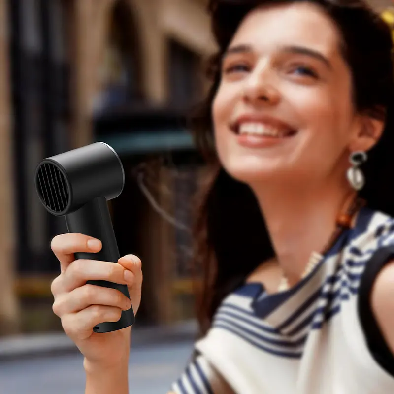 Вентилятор ACEFAST YF1 1800 mAh LED-дисплей mini handheld fan Black - фото 5