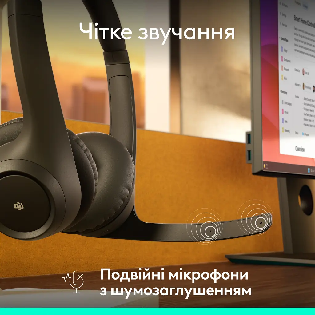 Навушники Logitech Zone 305 for Business Bluetooth Black (981-001458) - фото 10
