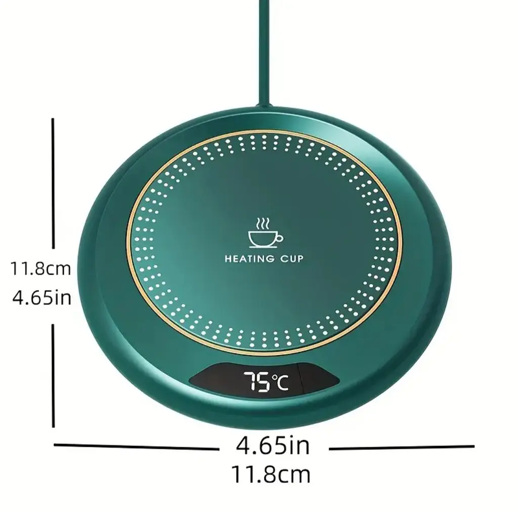 USB-підігрівач для чашки з 3 режимами температури, термостатом - фото 6