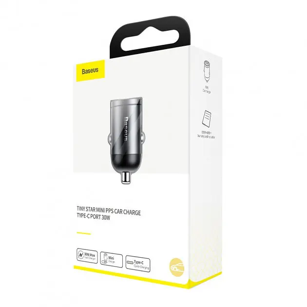 Автомобільний зарядний пристрій Baseus Tiny Star Mini PPS Car Charge Gray TZVCHX-0G - фото 2