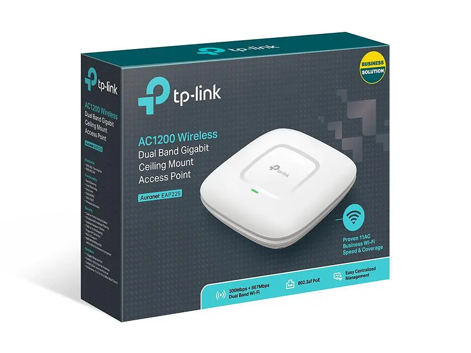 Мережеве обладнання, Точка доступу 1200MBPS OMADA DUAL BAND EAP225 TP-LINK - фото 3