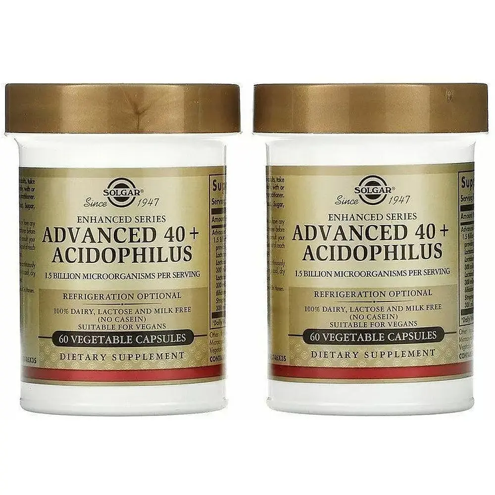 Пробиотики Solgar Acidophilus 40+ Advanced 120 капсул - фото 2