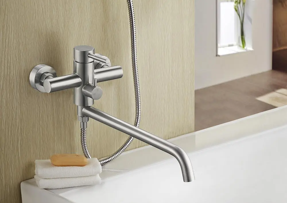 Змішувач для ванни Zegor SAP7-A090 Нержавіюча сталь 30412 - фото 3