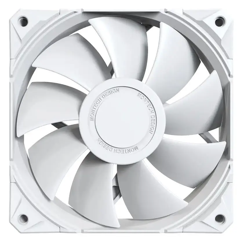 Комплект вентиляторів MONTECH E28 120MM PWM 3 in 1 White - фото 2
