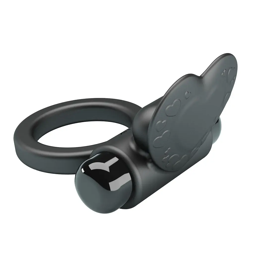 Віброкільце Pretty Love Vibrant Penis Ring Debonaire 8.5 см чорний - фото 7