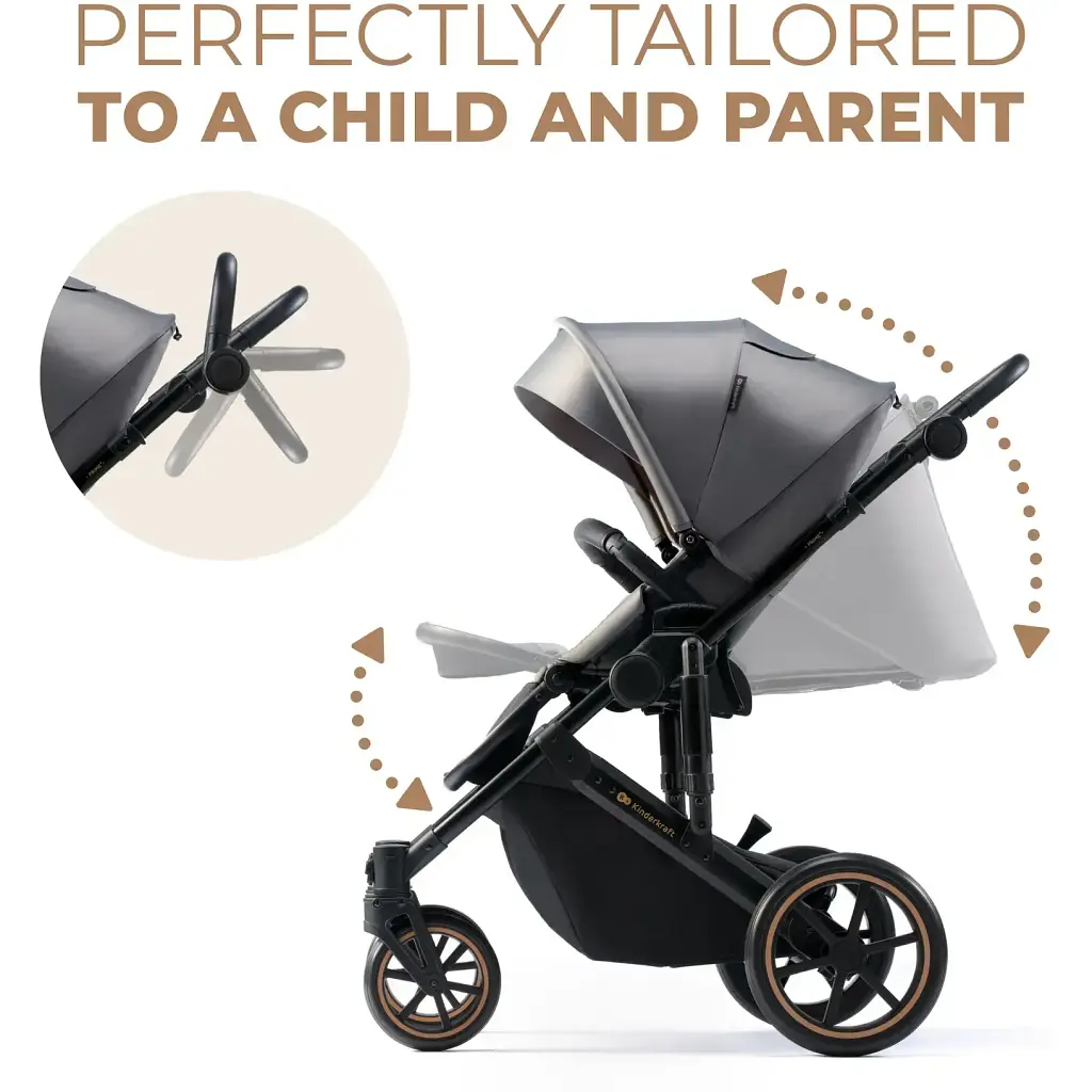 Універсальна коляска 2 в 1 Kinderkraft Prime 2 Shadow Grey (KSPRIM02GRY2000) - фото 5