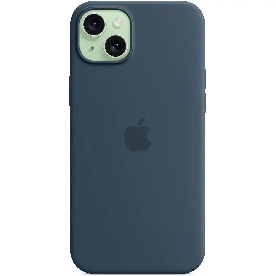 Чохол Silicone Case with MagSafe для Apple iPhone 15 Plus Storm Blue ААА [94558] - фото 3
