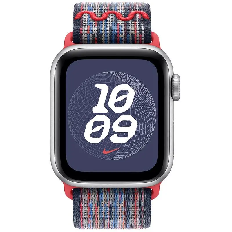 Ремінець Nike Sport Loop для Apple Watch 38/40/41/42mm(ser.10) Blue / Red - фото 3