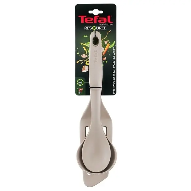 Набір кухонних аксесуарів Tefal Enjoy, бежевий, 4 предмета (K210S414) - фото 2