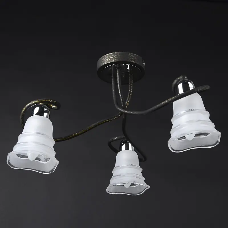 Люстра потолочная Brille для кухни E14 40W BK (LK-285C/3) - фото 3