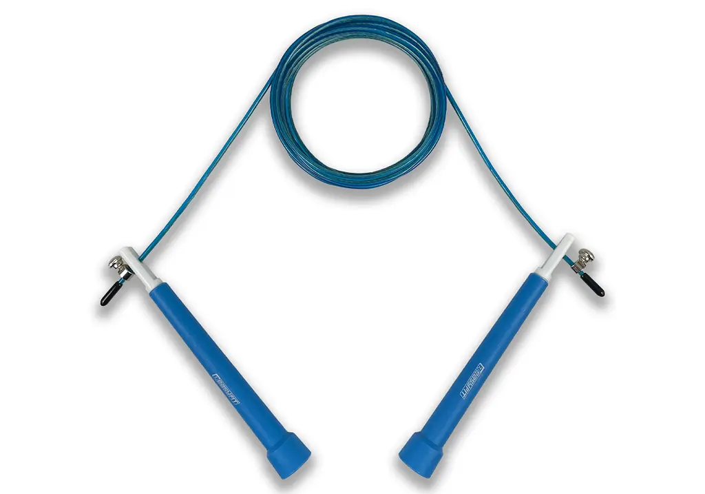 Швидкісна скакалка EasyFit Speed Cable Rope 3 м для схуднення, синя (EF-2039-BL)
