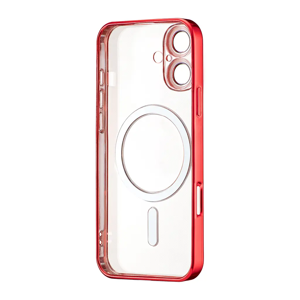 Чохол Ductil Metallic Edge with MagSafe (Protected Camera & Lens) iPhone 16 Red - фото 3