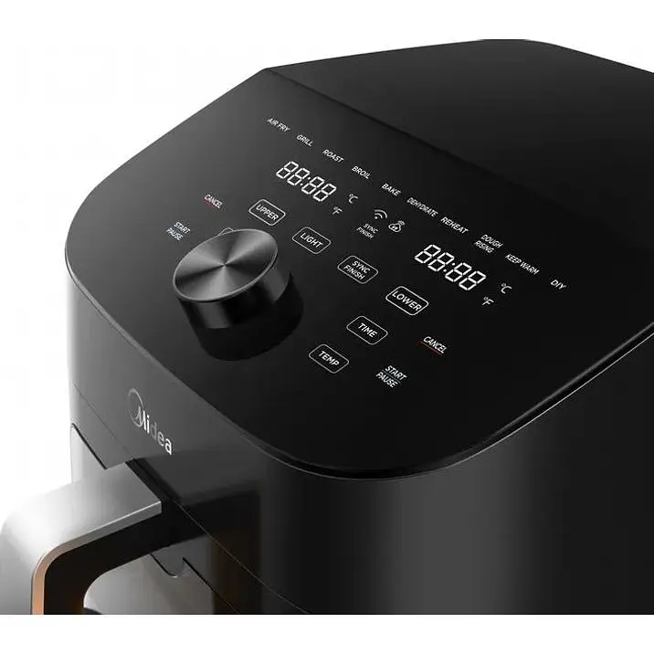 Аэрофритюрница двойная Midea MAD1100DADK 2 зоны приготовления 10 программ управления с телефона - фото 9