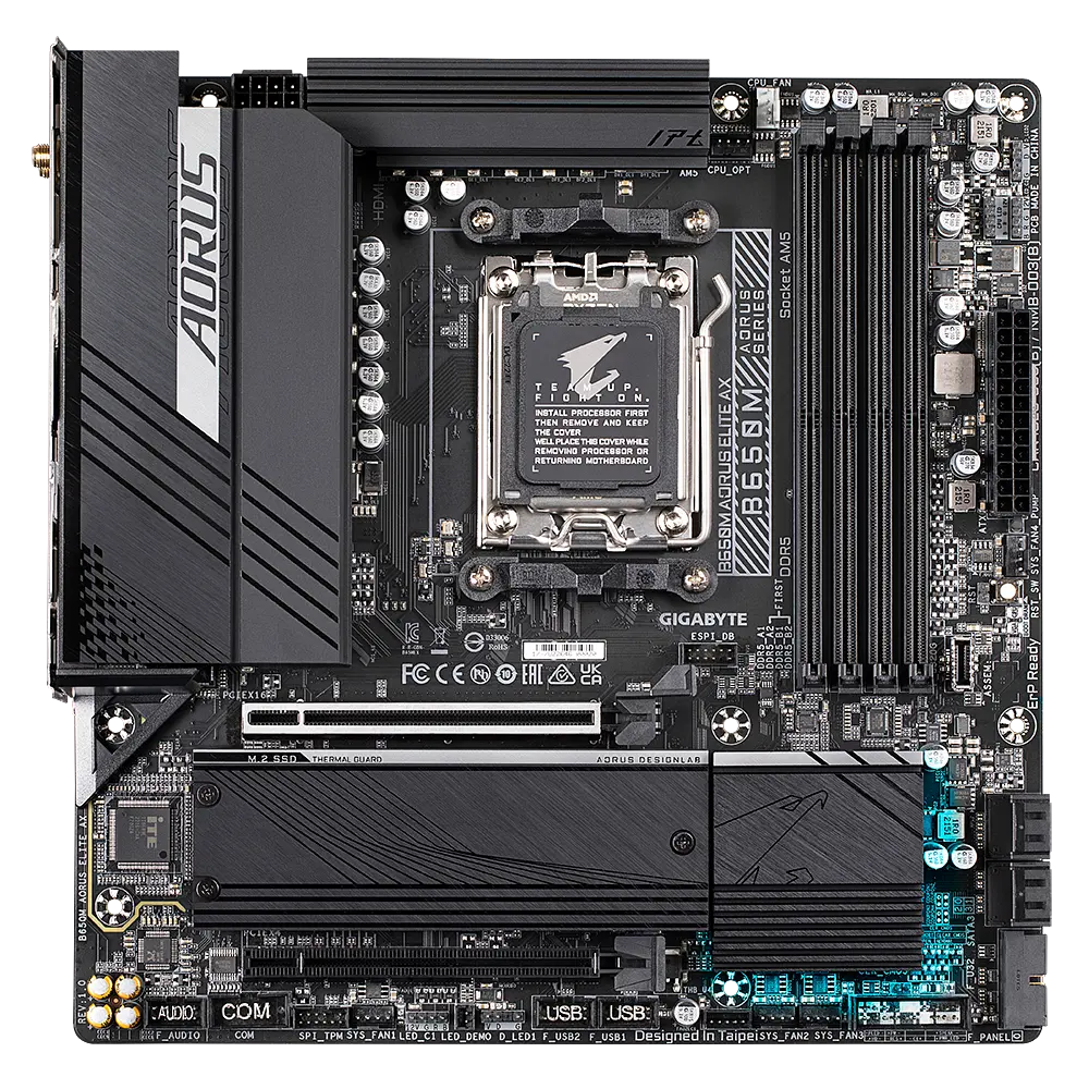 Материнська плата Gigabyte B650M Aorus Elite AX Socket AM5 (B650M AORUS ELITE AX) Б/В