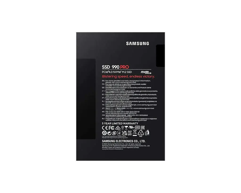 Внутрішній SSD Samsung 990 PRO 1TB (MZ-V9P1T0BW) - фото 6