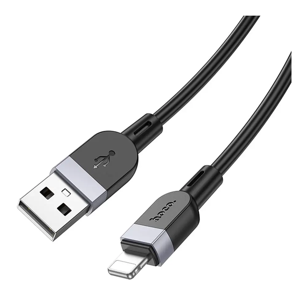 Кабель синхронизации Hoco X109 Silicone 2.4A USB to Lightning 2m Black (35924_3605829) - фото 6