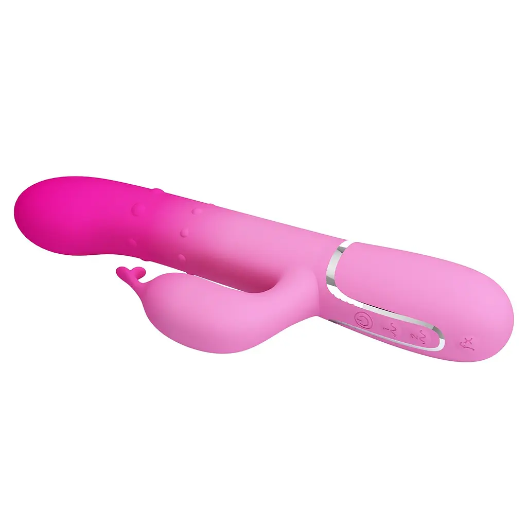 Вібратор-кролик Pretty Love Shima 22.6 см рожевий - фото 4