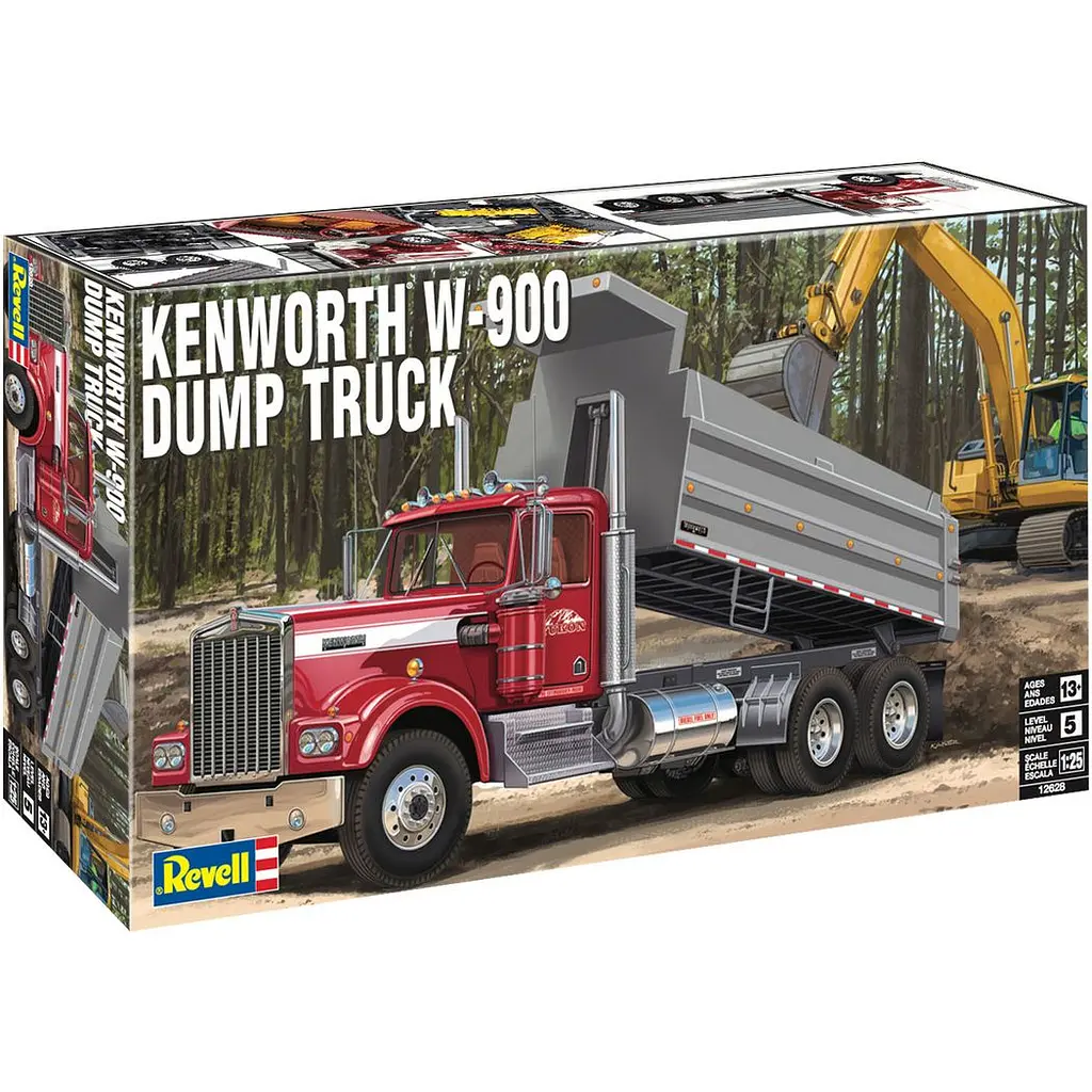 Збірна модель-копія Revell Самоскид Kenworth W-900, 1:25 (RVL-12628) - фото 2
