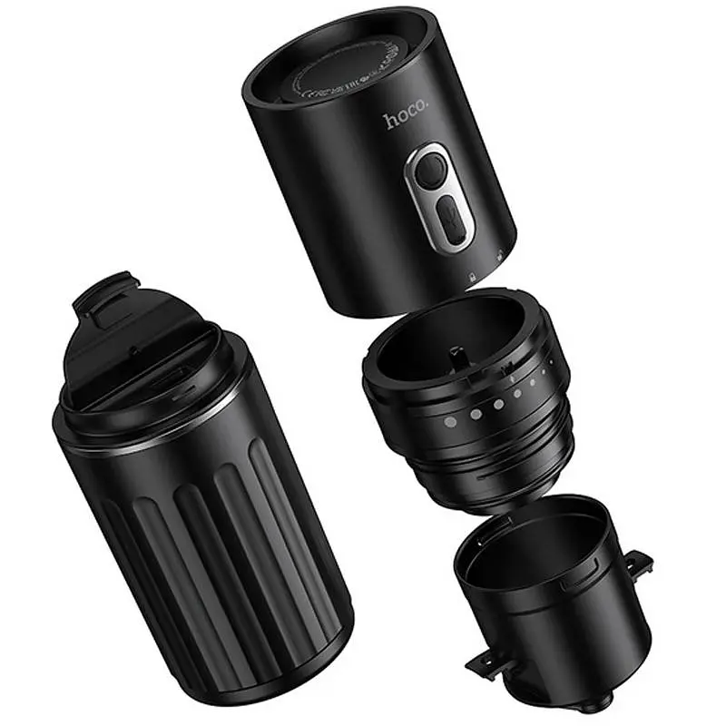 Портативна кавоварка Hoco HX80 All-in-One 1300 mAh Black - фото 4