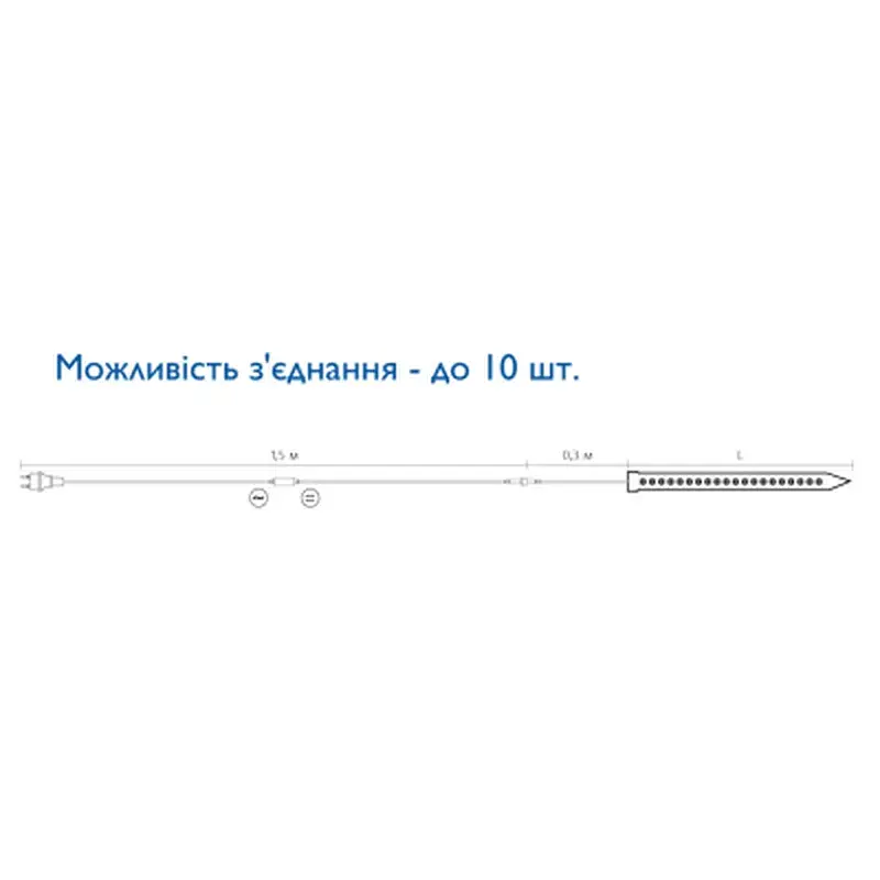Гірлянда Delux SNOWFALL C 60 LED 1.0 м білий/білий IP44 EN (90009093) - фото 2