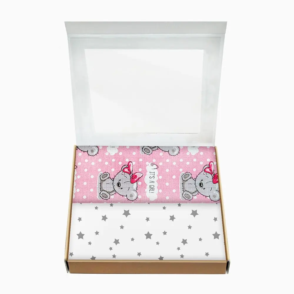 Багаторазові пелюшки дитячі GIRL BEAR CS1 2шт COSAS (4822052061329) - фото 2