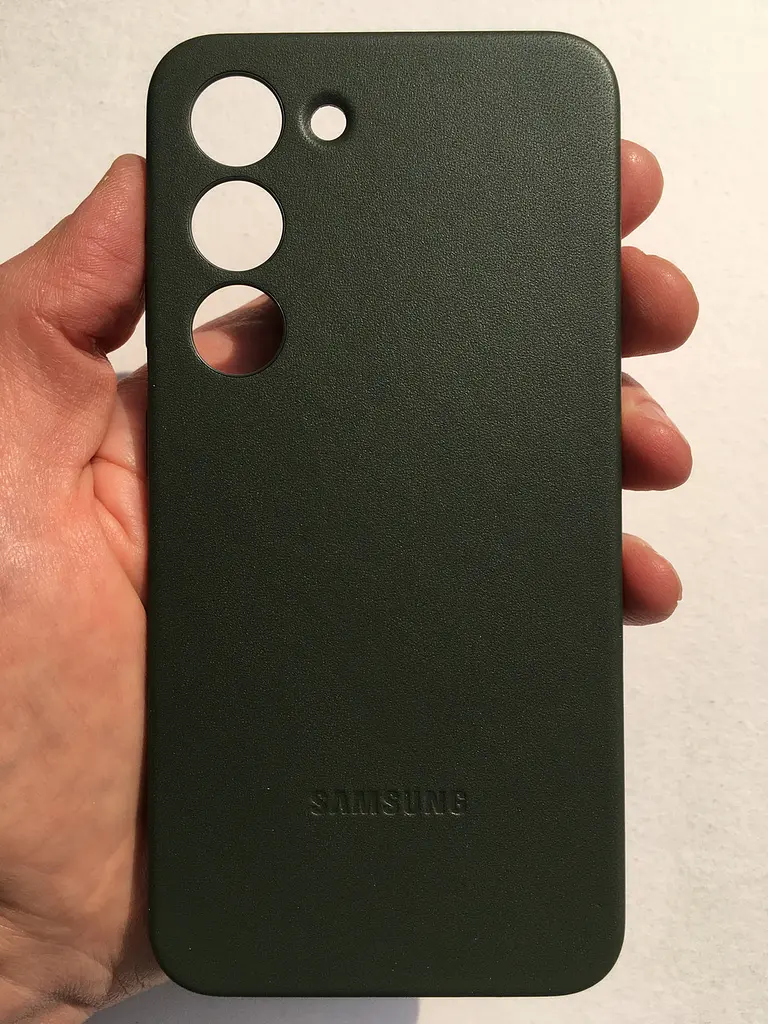 Оригінальний шкіряний чохол для Samsung Galaxy S23 (6.1") Leather Cover Case EF-VS911LGEGRU Green - фото 6