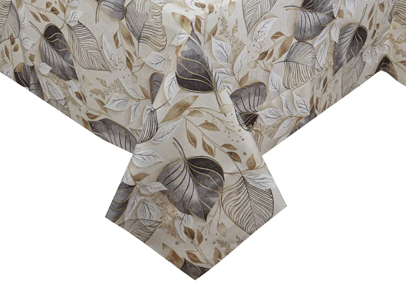 Скатертина Lefard Home Textile Paladium 140х140 см водовідштовхувальна сіра (715-417) - фото 3