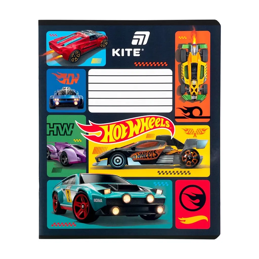 Зошит Kite Hot Wheels, 12 аркушів, лінія (HW26-234), в асортименті - фото 8