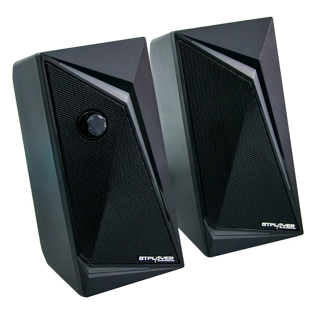 Колонки компьютерные GT-Speaker 2, черные, с подсветкой и Bluetooth, акустическая система для ПК - фото 4