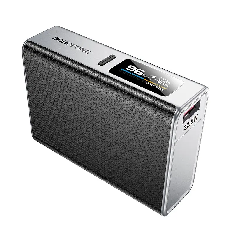 Портативний ЗП Power Bank BOROFONE BJ72 Energy 22.5W+PD20W with display 10000 mAh Metal gray - фото 5