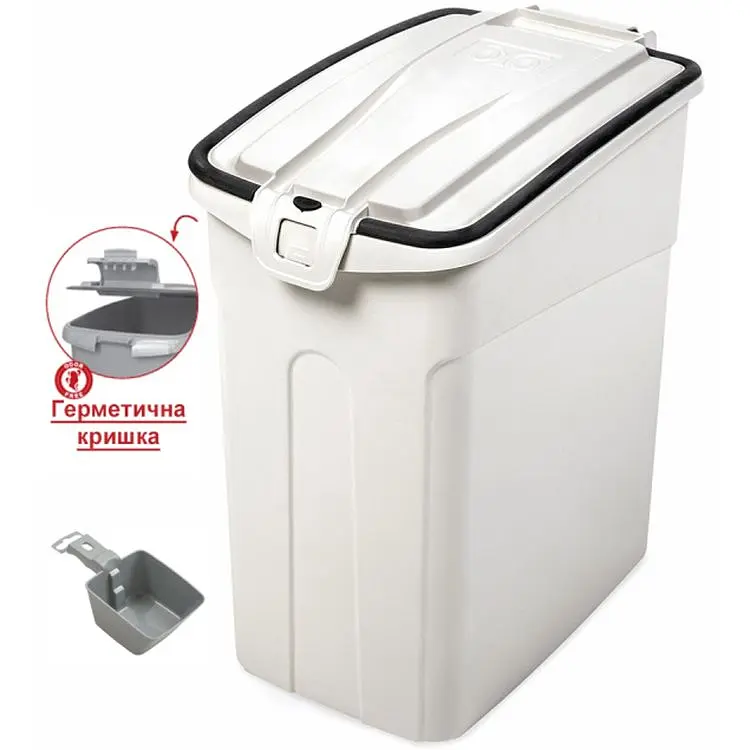 Контейнер для корма MPS Oto Food Container L 54 л 40x24x55 см белый - фото 3