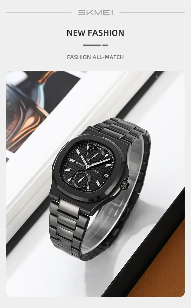Наручний годинник чоловічий Skmei 2423 Black, 2423BK (18373) - фото 3