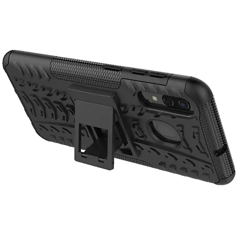 Чохол-накладка Toto Dazzle Kickstand 2 in 1 Case Samsung Galaxy A20/A30 Black - фото 7