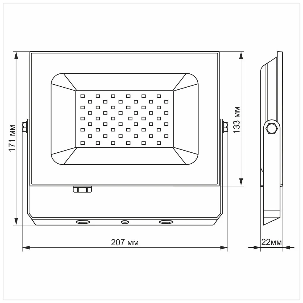 Прожектор TITANUM LED50W 6000K TLF506 220V (TLF506) - фото 3