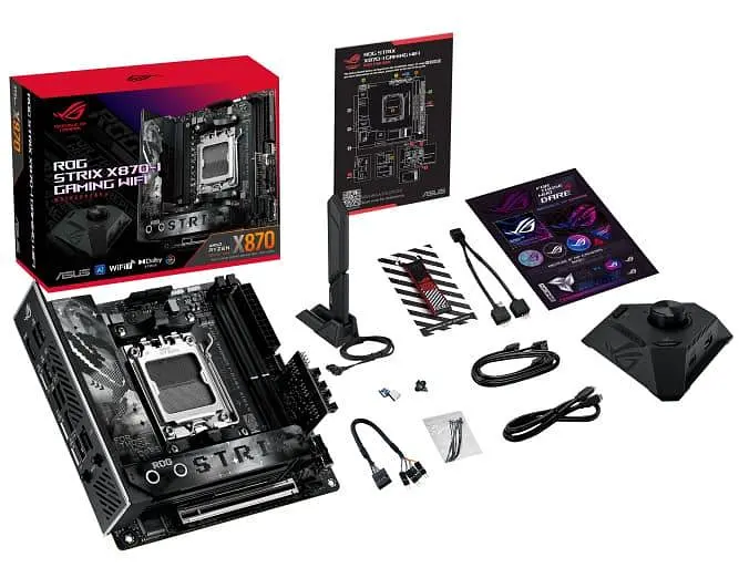 Материнська плата ASUS ROG STRIX X870-I GAMING WIFI (ROG STRIX X870-I GAMING WIFI) (Socket AM5, AMD X870, Mini-ITX) - фото 9