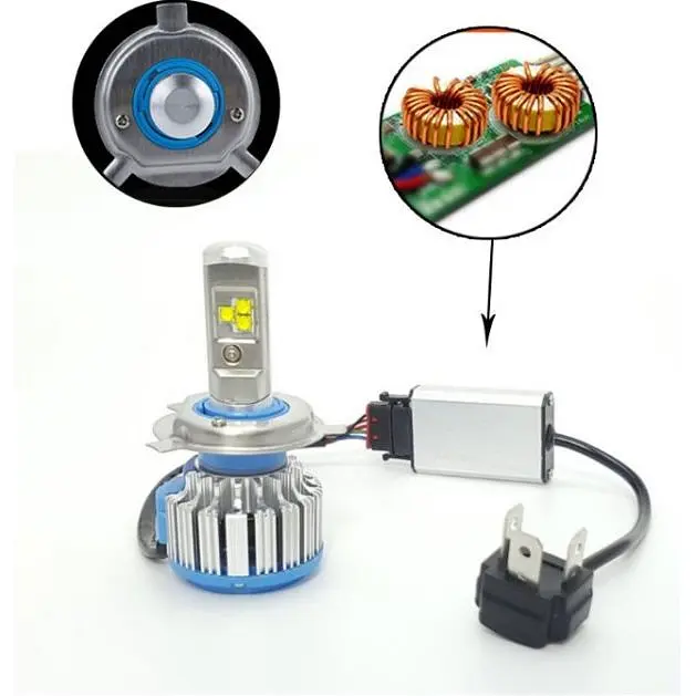 Автолампи XPRO T1 H4 LED надяскраві світлодіодні 6000К 50W 2 шт. (MER-11144) - фото 3