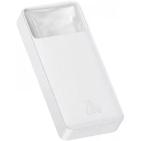 Портативний акумулятор Baseus Bipow Digital Display OE 20000mAh 20w (PPBD050302) білий - фото 2