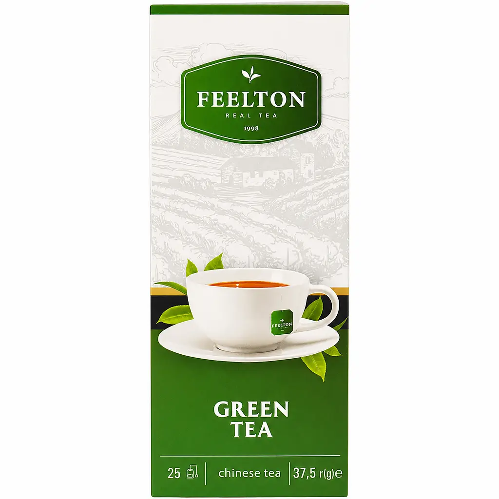 Чай зелений Feelton Green Tea OPA (25 шт. x 1.5 г) - фото 3