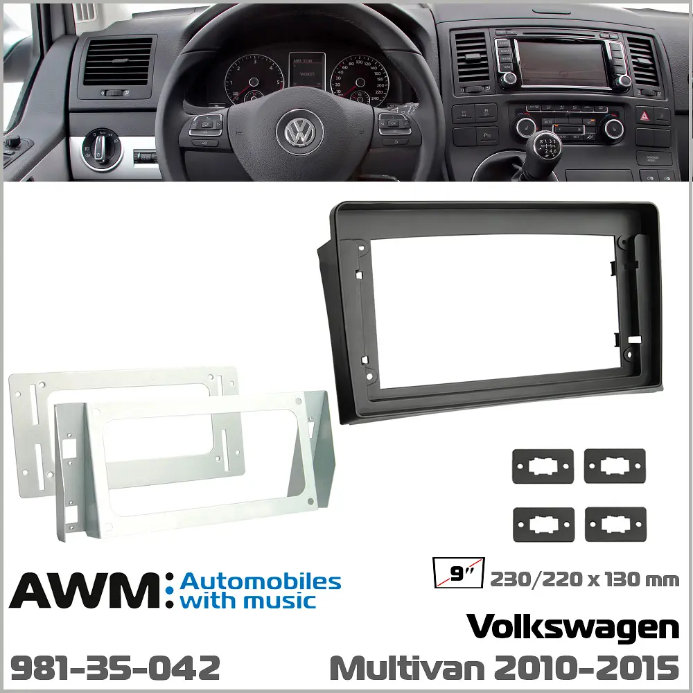 Переходная рамка для автомобиля Volkswagen Multivan AWM 981-35-042 - фото 7