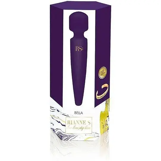 Вибромассажер Rianne S: Bella Mini Wand Purple 10 режимов работы медицинский силикон - фото 5